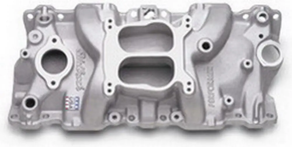 Edelbrock Sbc 1987-92 Performer Intake Manifold Satin Finish 1