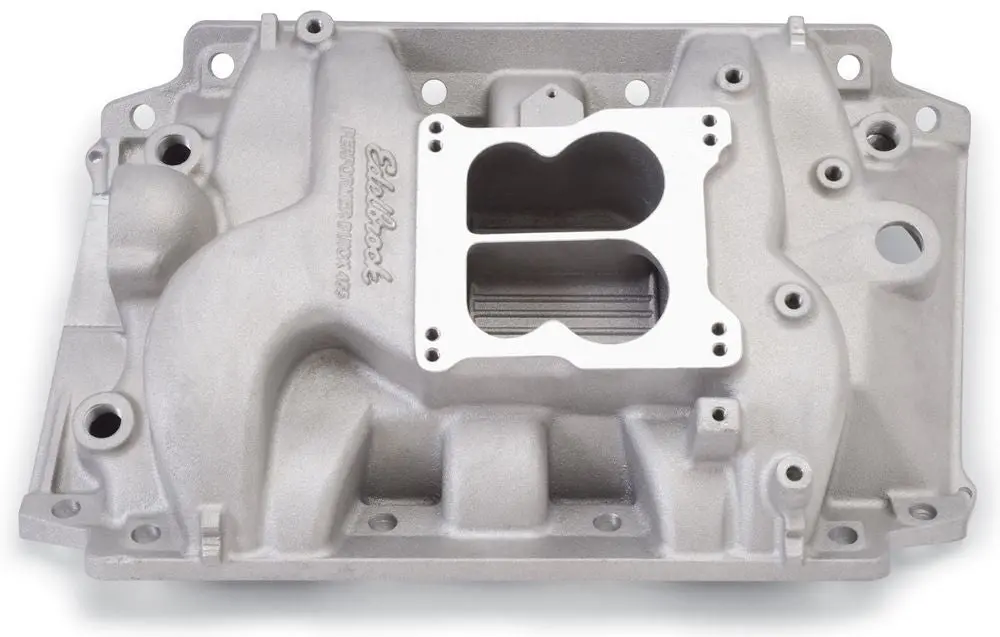 Edelbrock Buick 400-455 Performer Intake Manifold Satin Finish 1