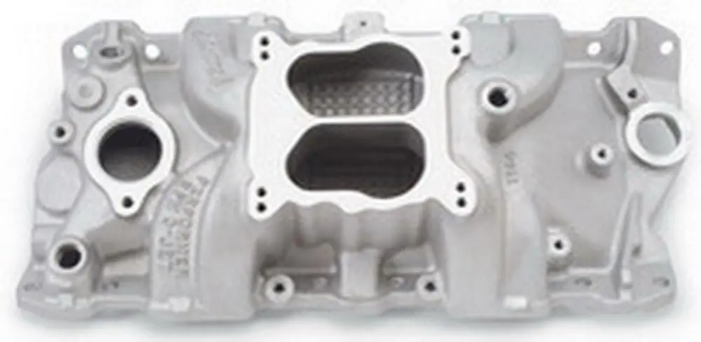 Edelbrock Sbc 262-400 Q-Jet Performer Rpm Intake Manifold 1