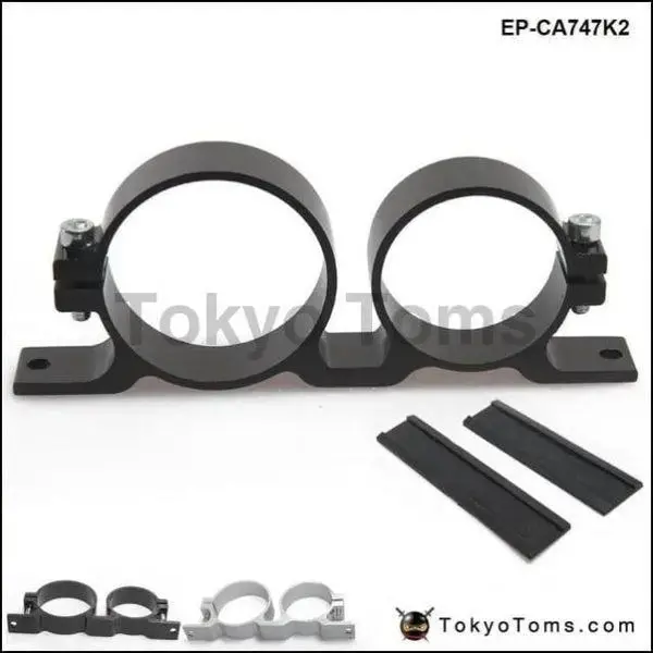 044 Fuel Pump & Filter Dual Mounting Bracket Anodized Aluminum 1