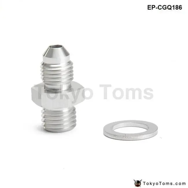 Turbo Oil Feed Adapter Kit M12x1.5Mm / 1.5Mm Hole To -4An For Volvo Td04h Td04hl 1