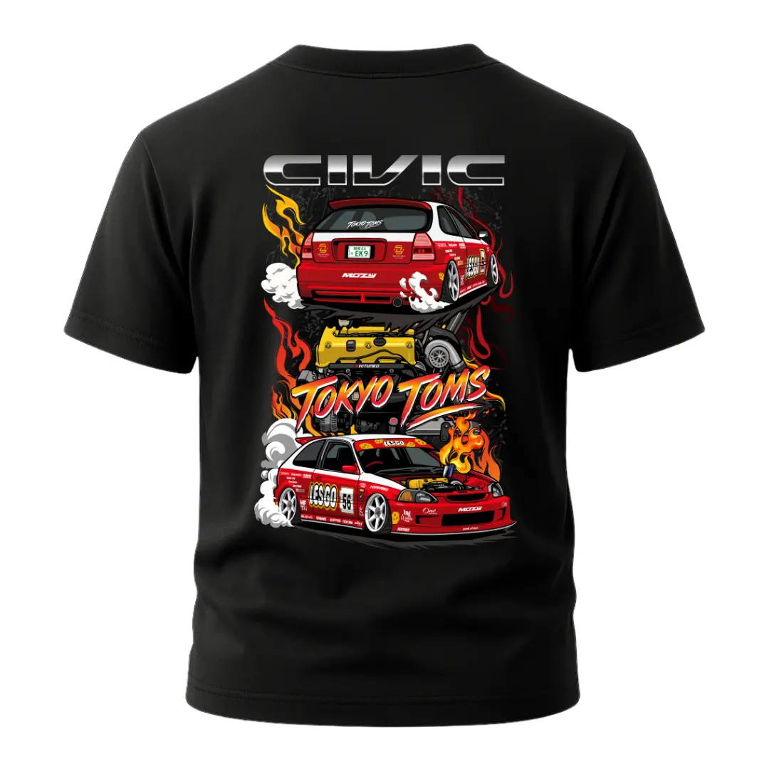 Honda Civic EK Retro Streetwear Tee