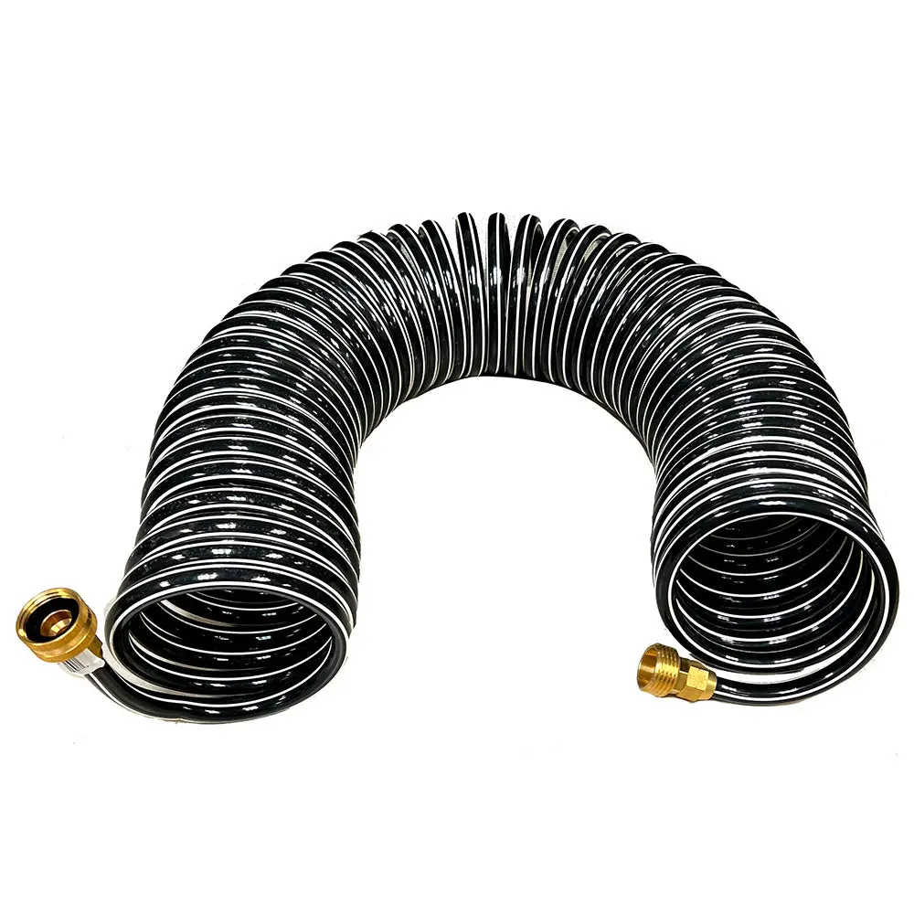 Trident Marine Coiled Wash Down Hose W/Brass Fittings - 25 [167-25] 1