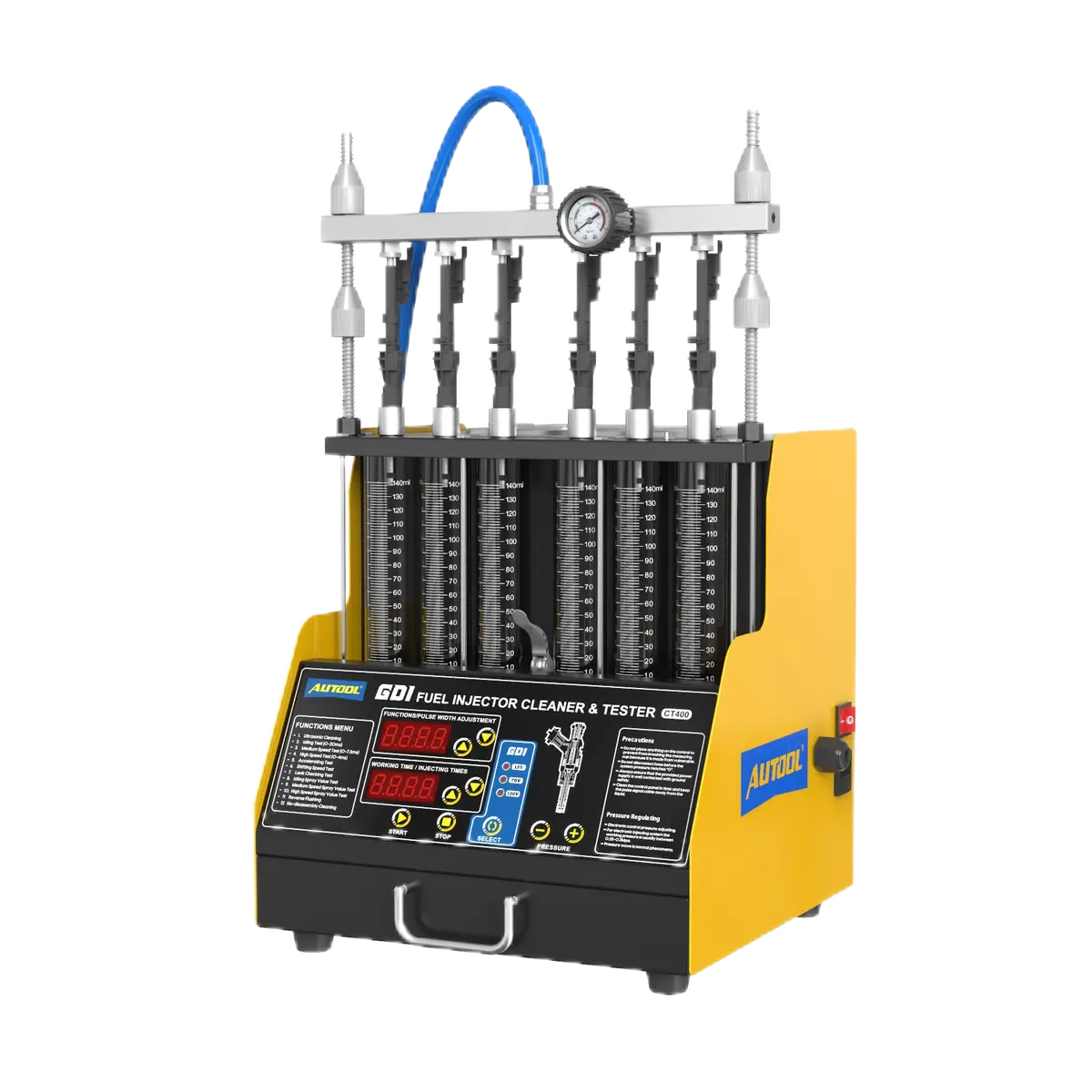 Autool Ct400 Fuel Injector Cleaning Tester With Gdi Injector Test And Ultrasonic Cleaning & 6 Cylinders 1