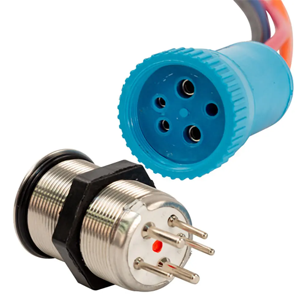 Bluewater 22Mm Push Button Switch - Off/(On)/(On) Double Momentary Contact - Blue/Green/Red Led - 1' Lead [9059-2123-1] 1