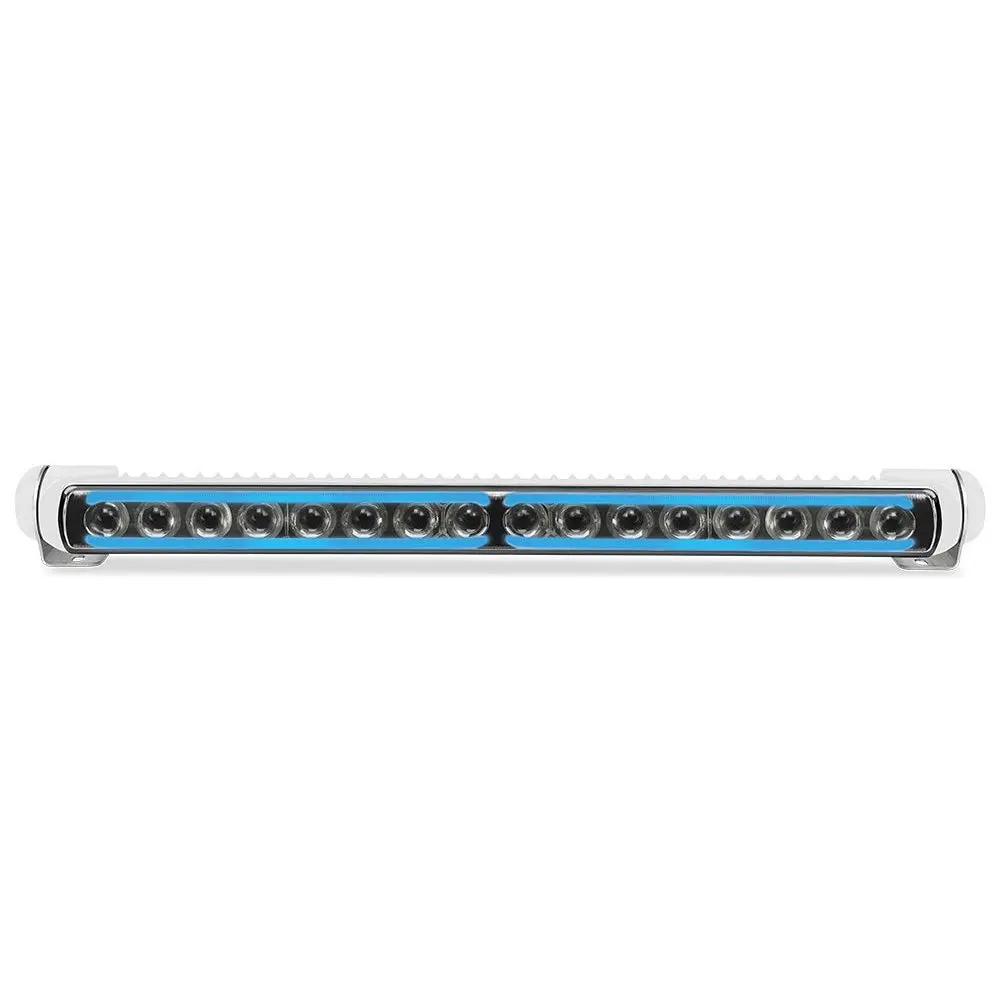Hella Marine Sea Hawk-470 Pencil Beam Light Bar W/Blue Edge Light  White Housing [958140531] 1