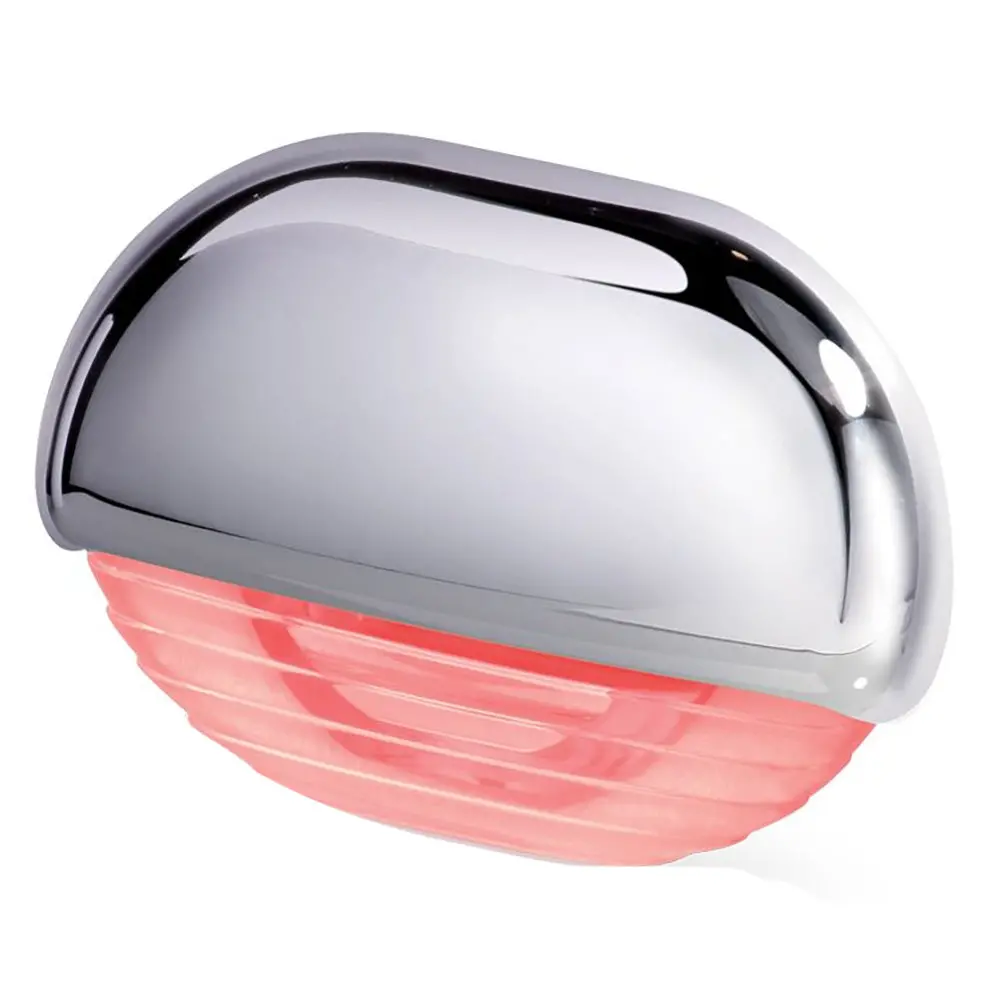 Hella Marine Easy Fit Step Lamp - Red W/Chrome Cap [958126201] 1