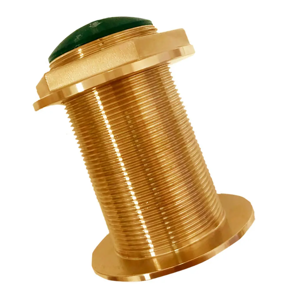 Echonautics Bronze Low-Profile Thru-Hull Medium-Frequency Chirp Transducer - 600W, 18 Tilt, 80-130Khz [Bt70ma600-18] 1