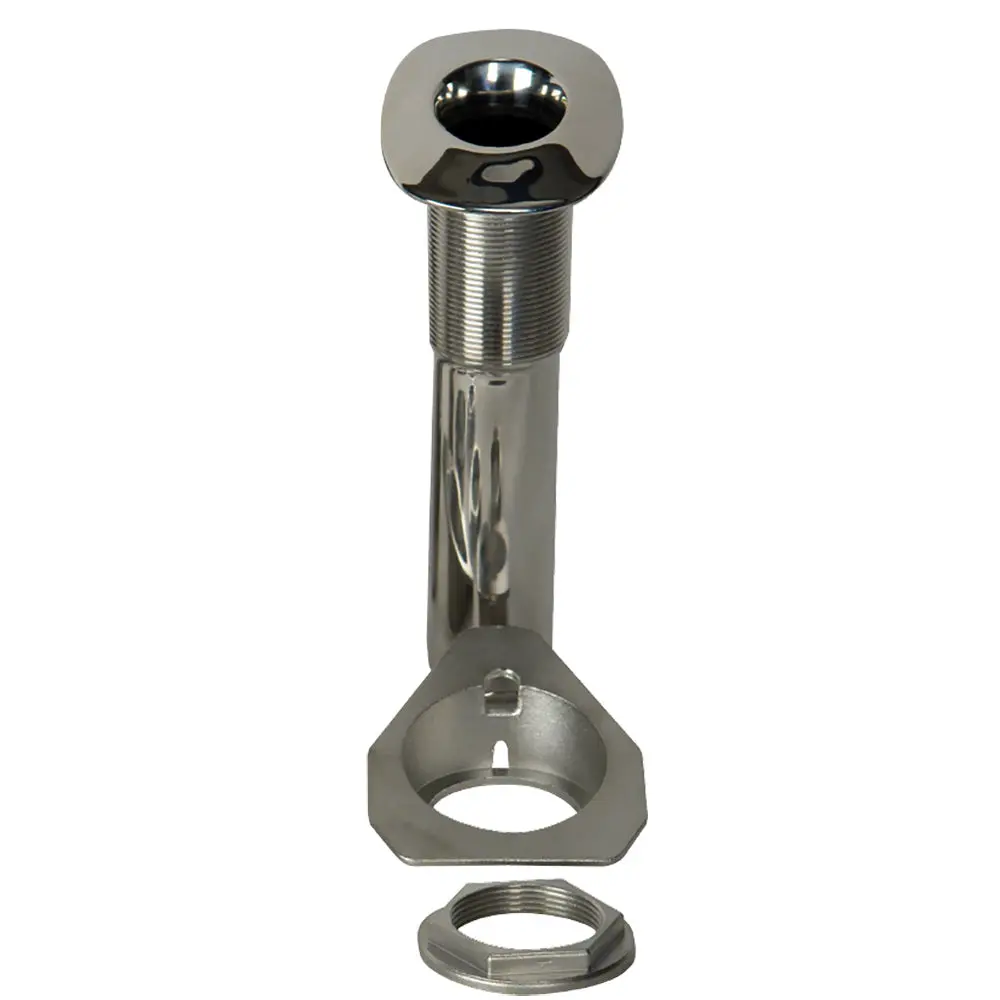 C.E. Smith 80 Series Screwless Flush Mount Rod Holder - 15 Degree - Stainless Steel - Swivel Bottom - Black Liner [53687S] 1