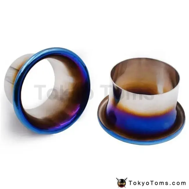 76Mm/89Mm/102Mm Titanium Blue Cold Air Intake System Velocity Stack Kit Turbo Horn Funnel Kit 1