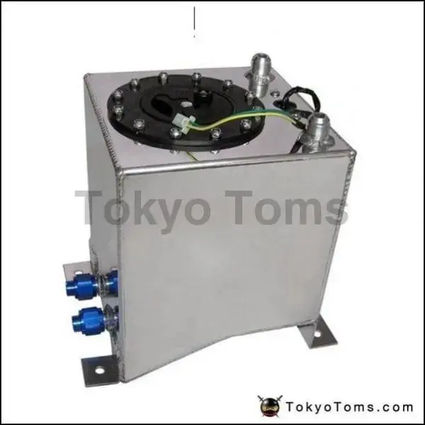 10L Aluminium Surge Tank Mirror Polish Fuel Cell Foam Inside, With Sensor 1