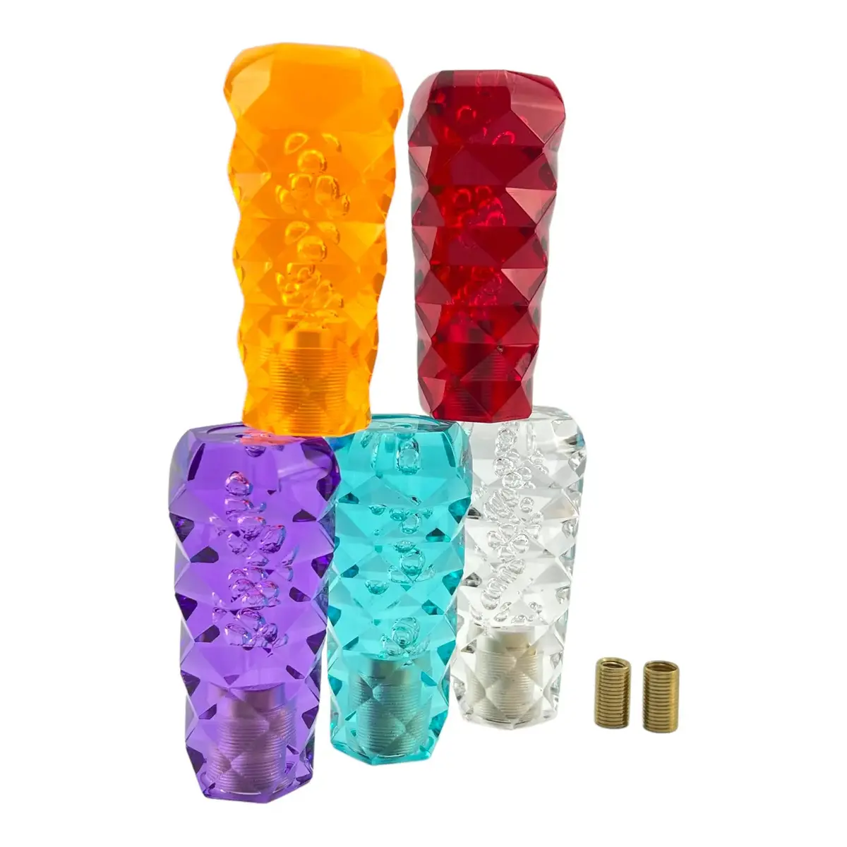 10Cm Resin Diamond Hex Gear Knob 1