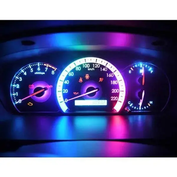 10Pcs Colorful Led T5 Lamp Car Gauge Dash Bulb Dashboard Light 1