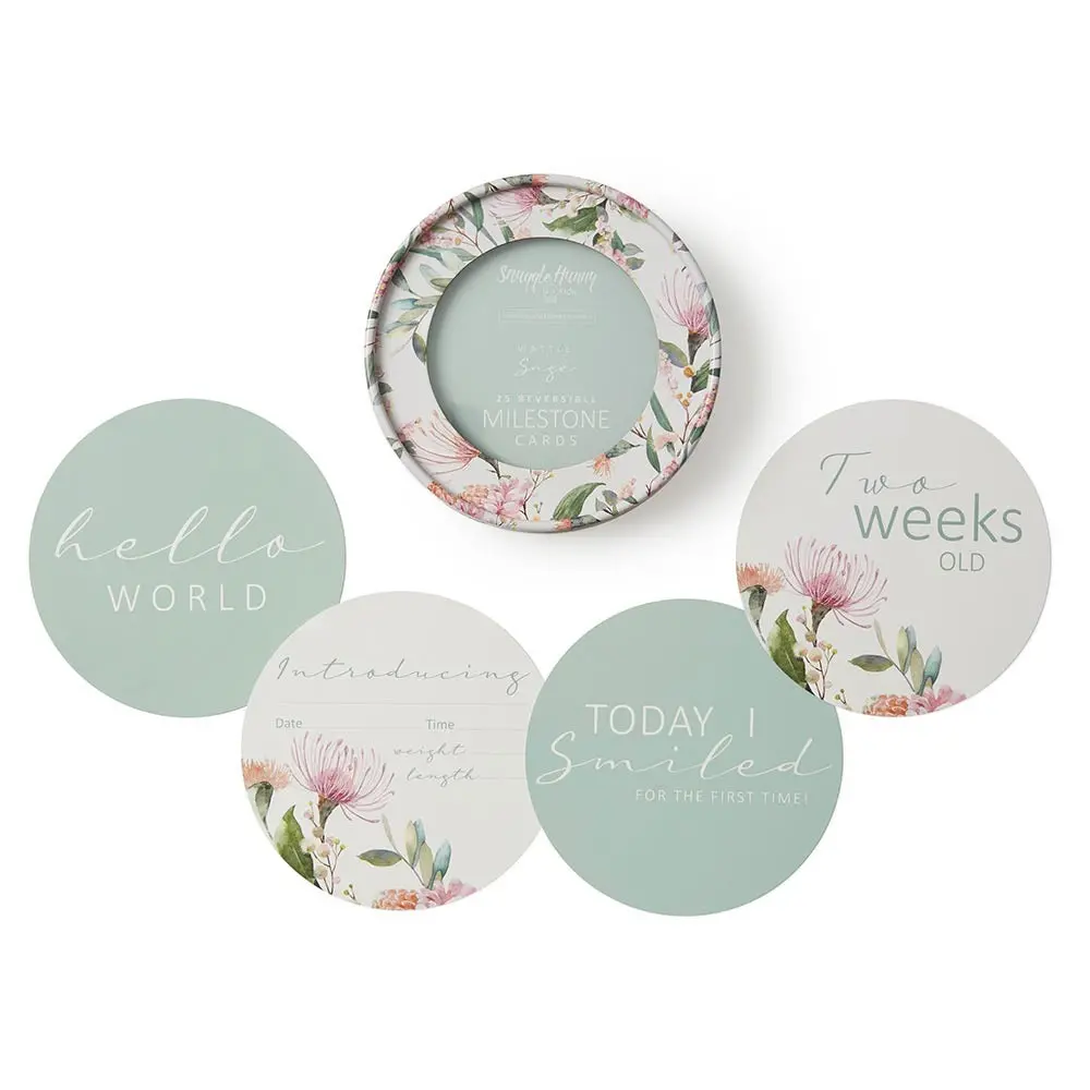 Milestone Cards - Wattle & Sage 1