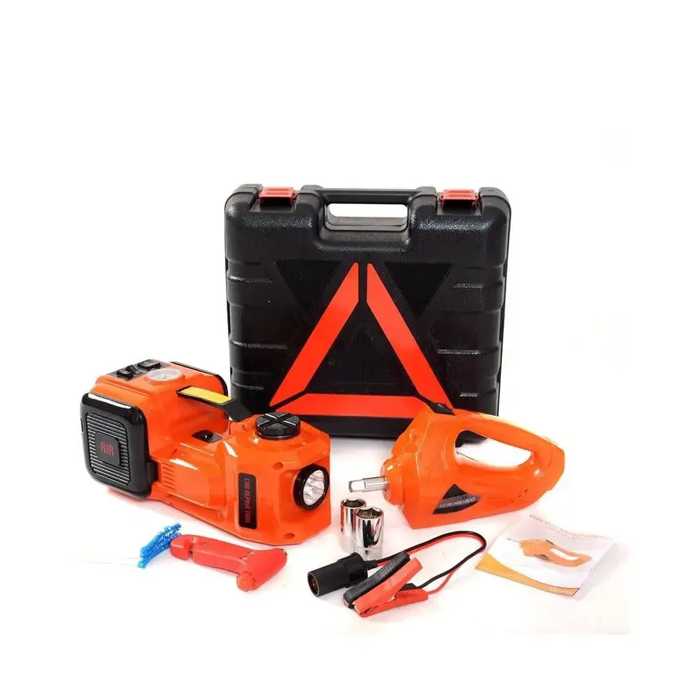 12V 5Ton Car Jack Electric Hydraulic Jack Portable Emergency Kit 1
