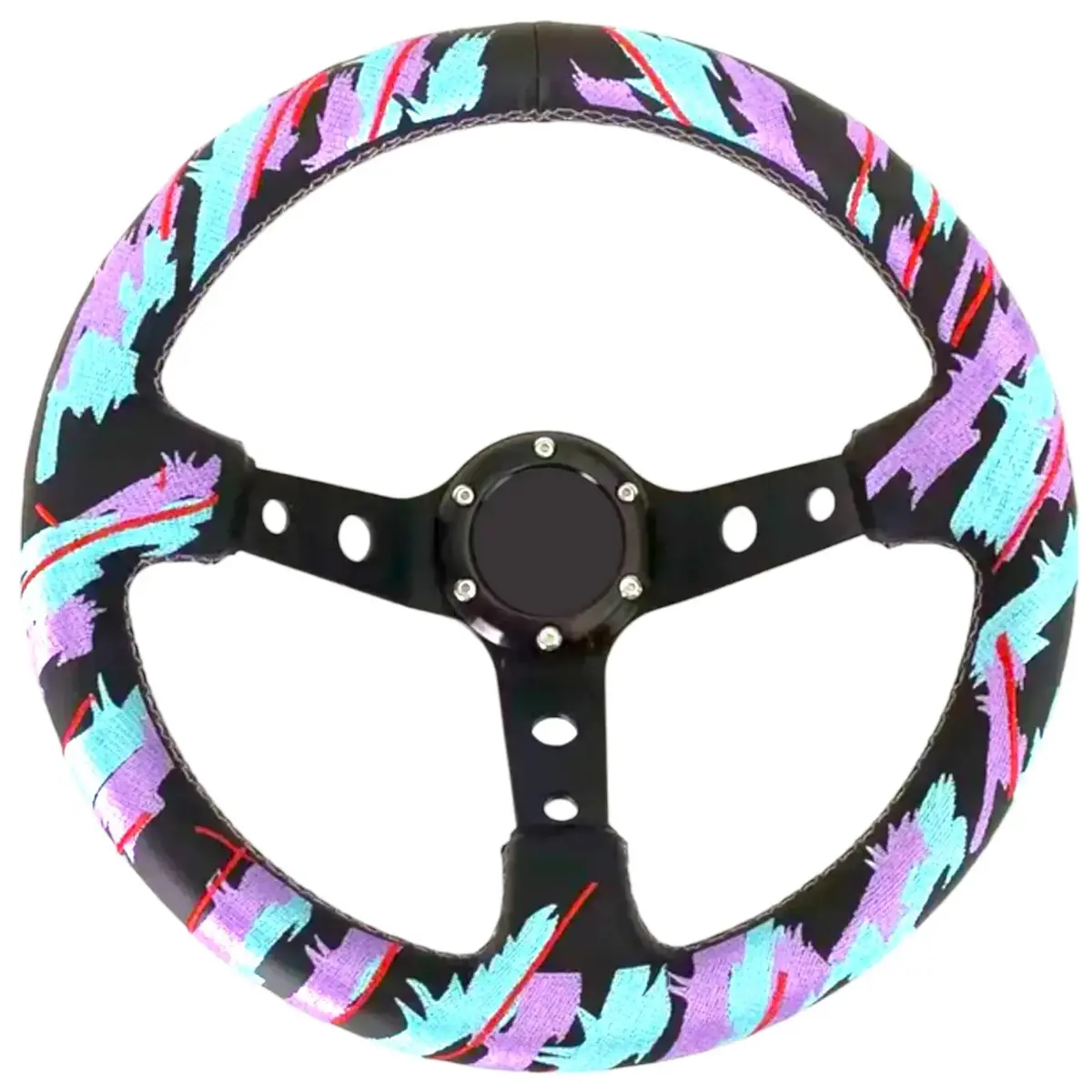 13" (330Mm) Hks Style Leather Steering Wheel 1