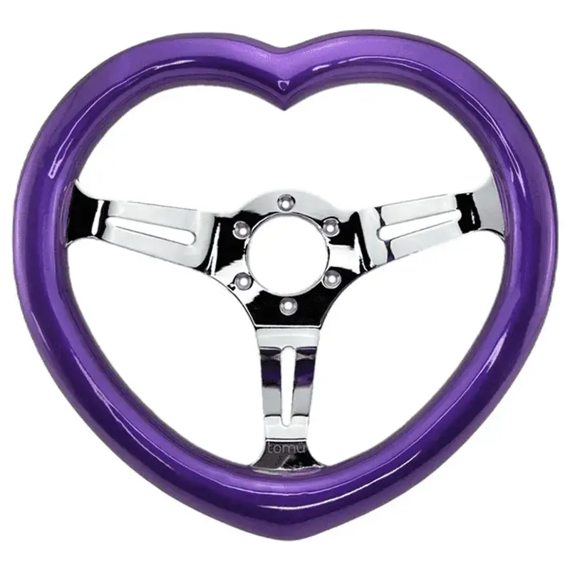 13" (330Mm) Medium Heart Dish Plum Crazy Purple Heart (Wood) 1
