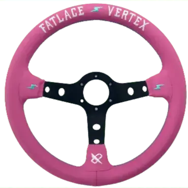 13" (330Mm) Pink Fatlace "Style" Steering Wheel 1