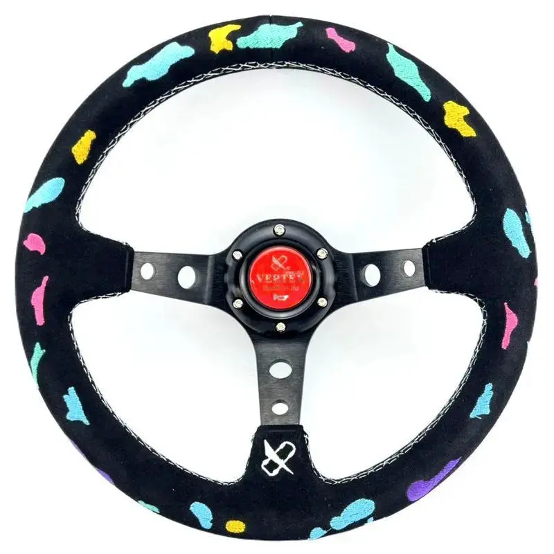 13" (330Mm) Rainbow Leopard Vx Steering Wheel 1