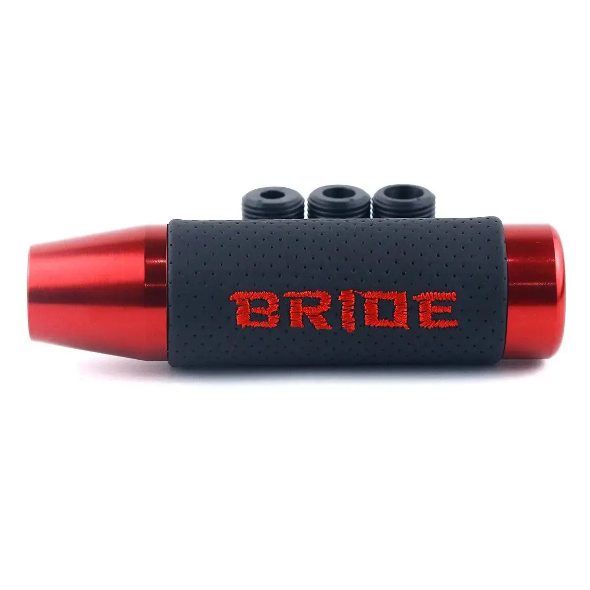 13Cm Jdmbride Style Red Aluminum Gear Shift Knob 1