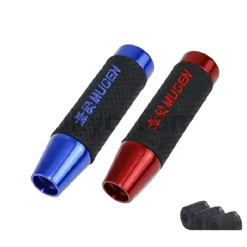 13Cm Mgen Style Aluminum With Pvc Leather Gear Shift Knob 1
