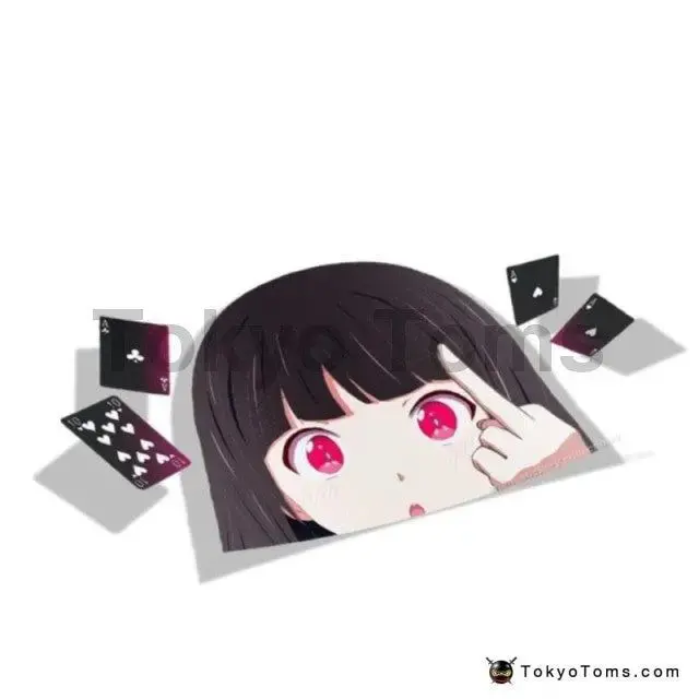 13Cm X 6.8Cm For Kakegurui Anime Decal Funny Car Stickers 1