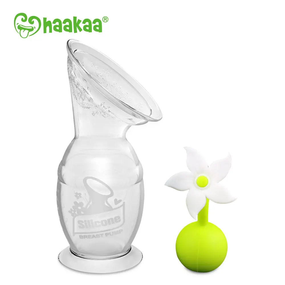 Silicone Breast Pump And White Flower Stopper Pack 1