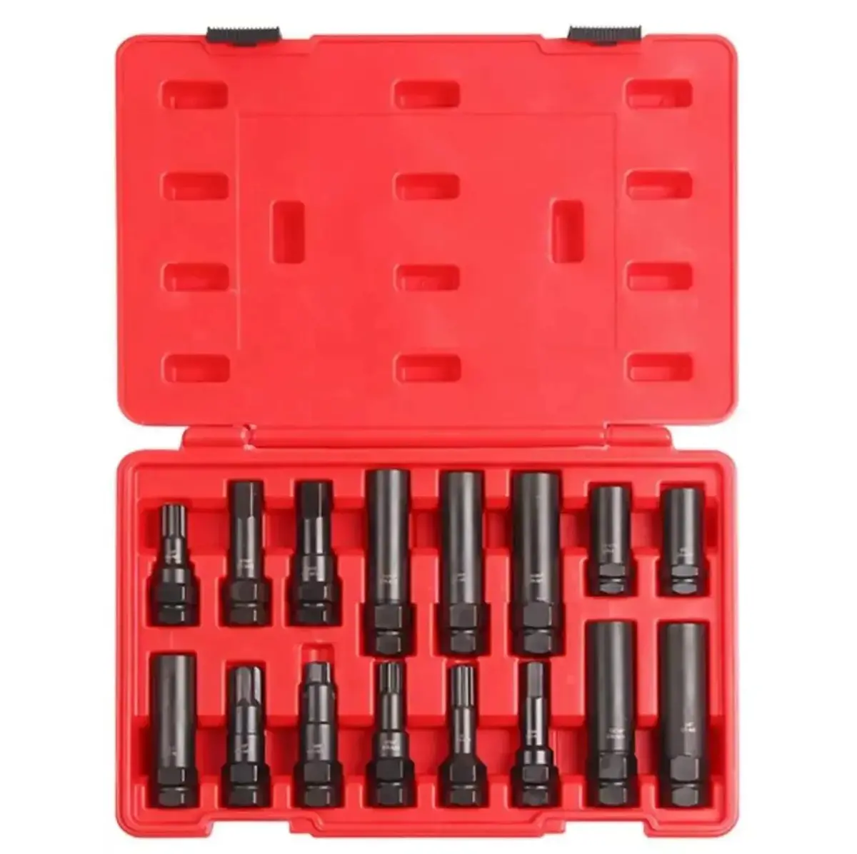 16-Piece Locking Lug Nut Master Key Set Wheel Lock Removal Kit 1