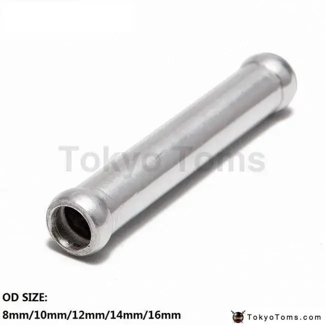 Straight Aluminum Intercooler Intake Turbo Pipe Od 8Mm/10Mm/12Mm/14Mm/16Mm X L: 3" 1