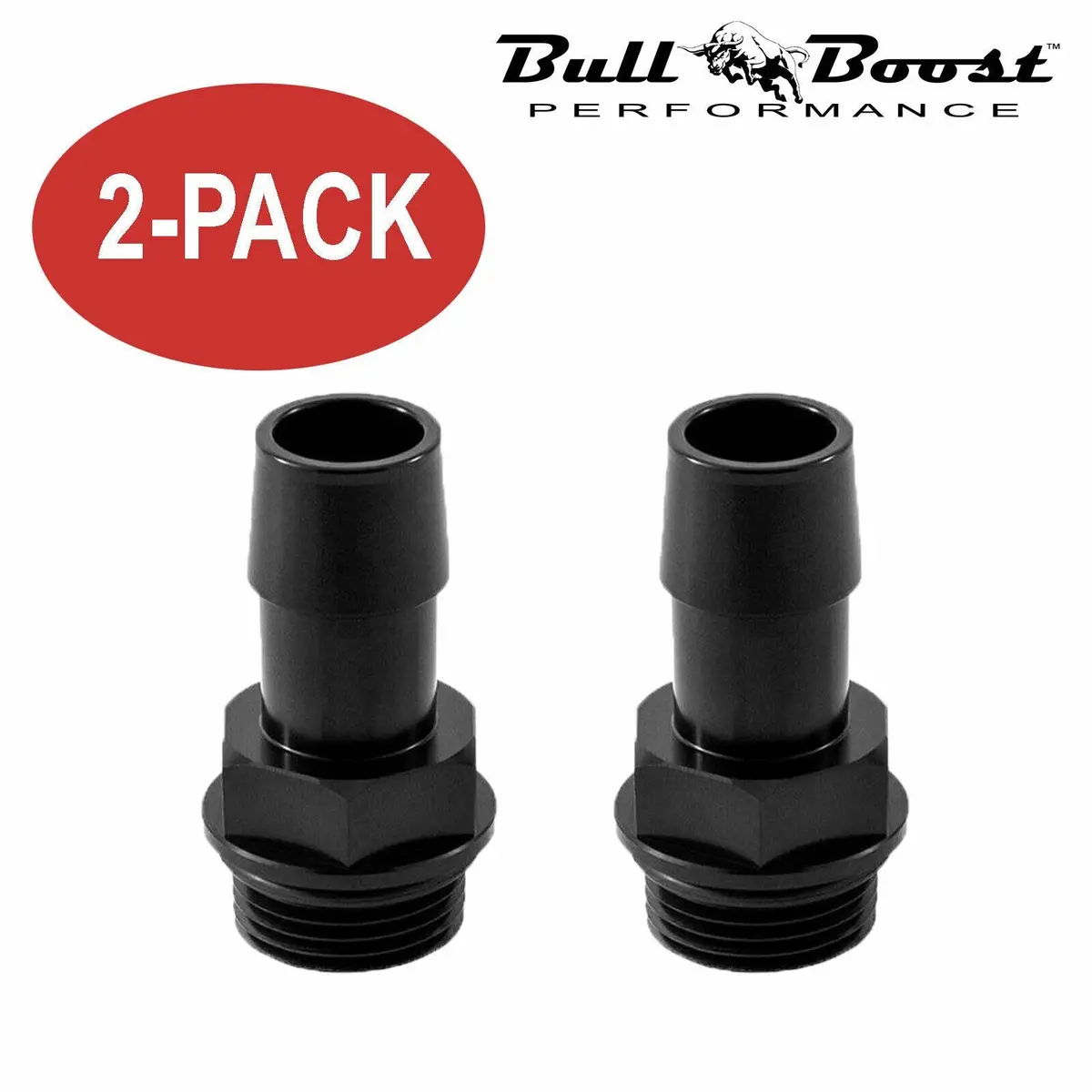 2X Aluminum 10Mm Barb Fitting For Oil Catch Can Reservoir Tank Racing 2-Port 2