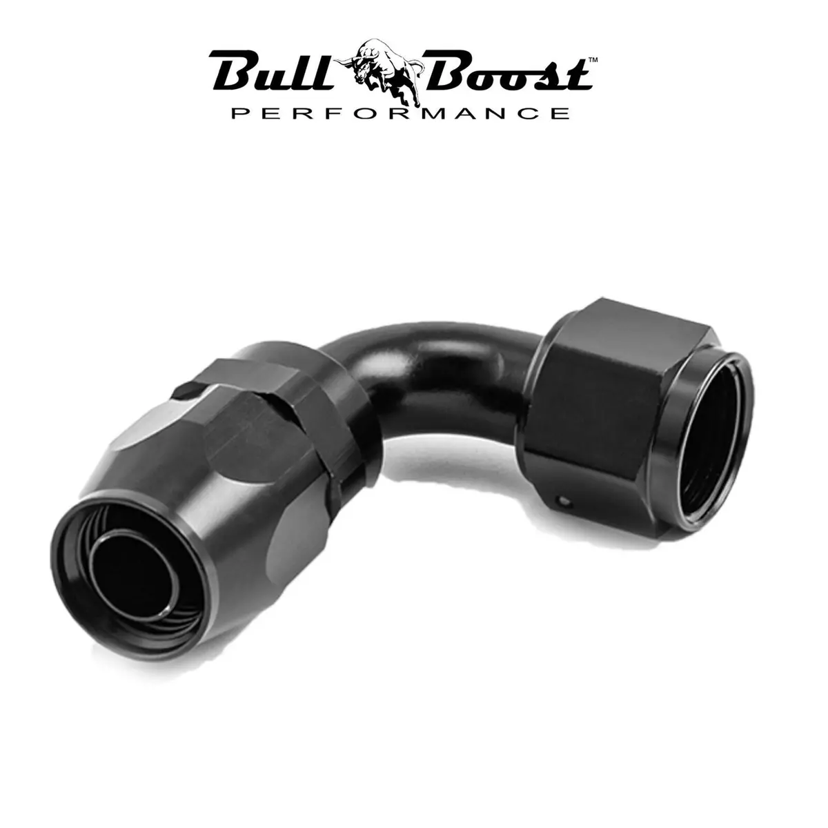 An8 8An 90 Degree Swivel Hose End Fitting Adapter Black High Quality! 1