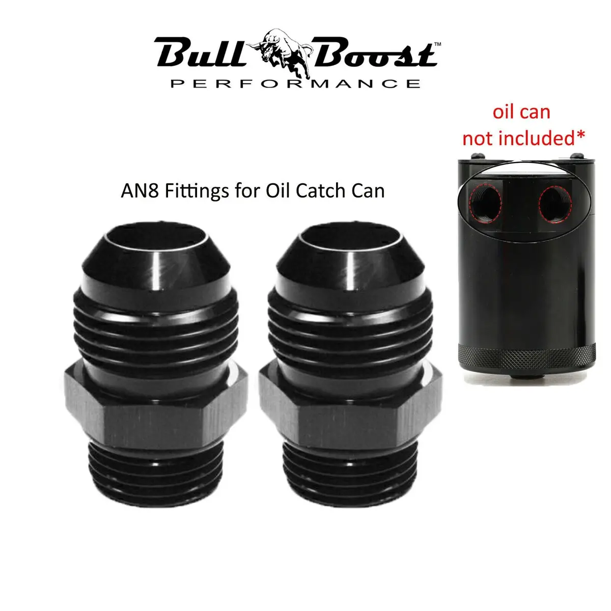Aluminum 8An -An8 Fitting For Oil Catch Can Reservoir Tank Racing 2-Port 1