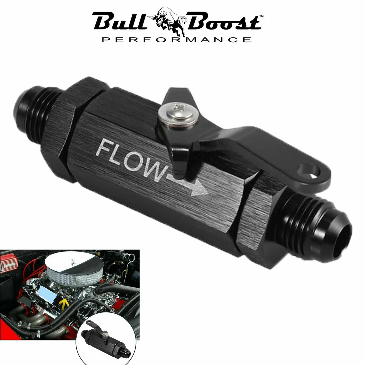 Billet An6 Shut Off Valve Fuel Shut Cut Off Valve W/ Cable Lever For Fuel Oil Us 1