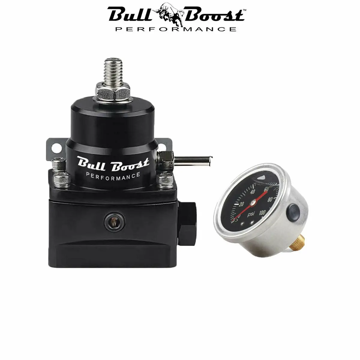 10-100Psi Fuel Pressure Regulator Motive Gauge Efi Bypass An6 Fpr 6An Kit 1