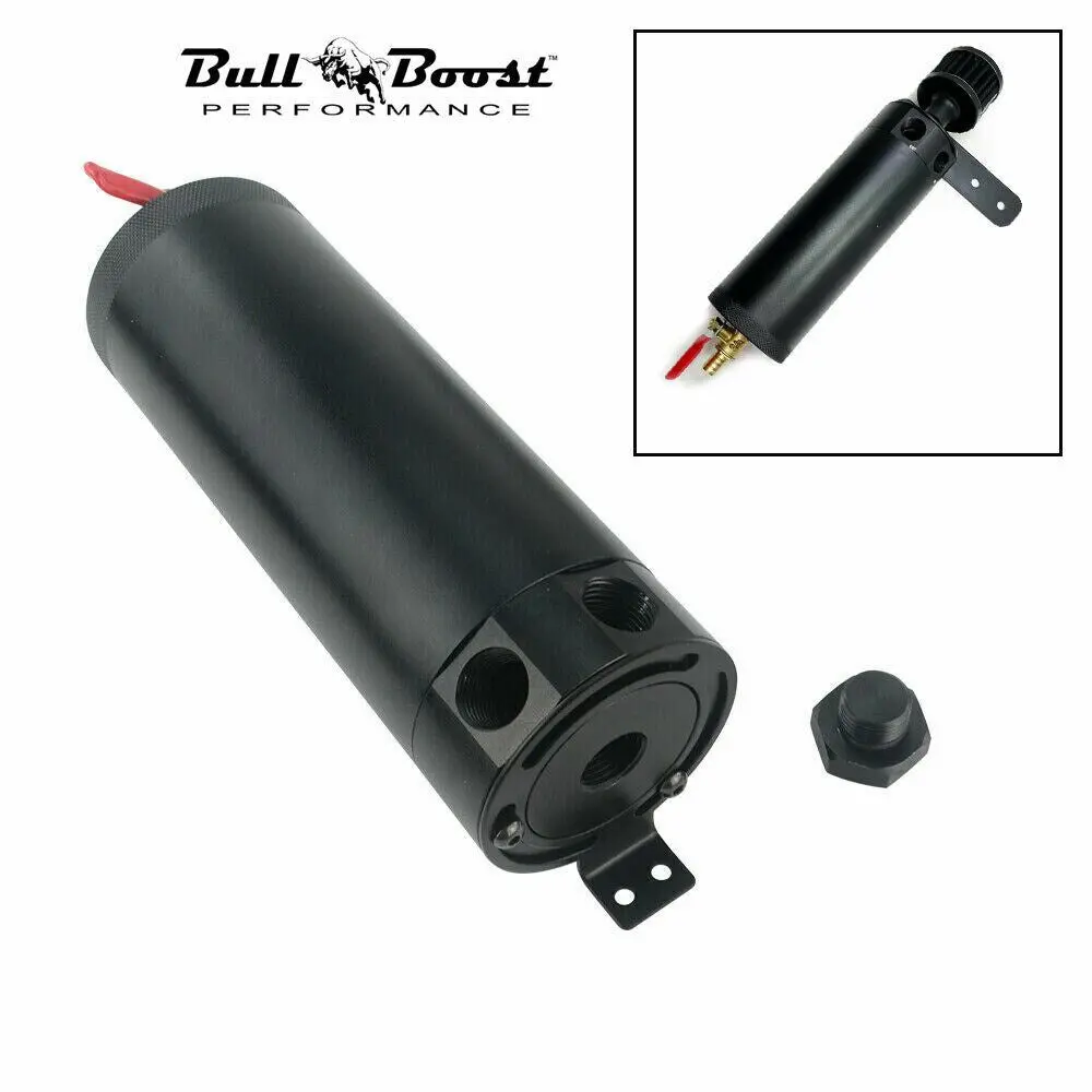 Universal Large 7.5 Oz Oil Catch Can Reservoir Tank With Mount Bracket 1