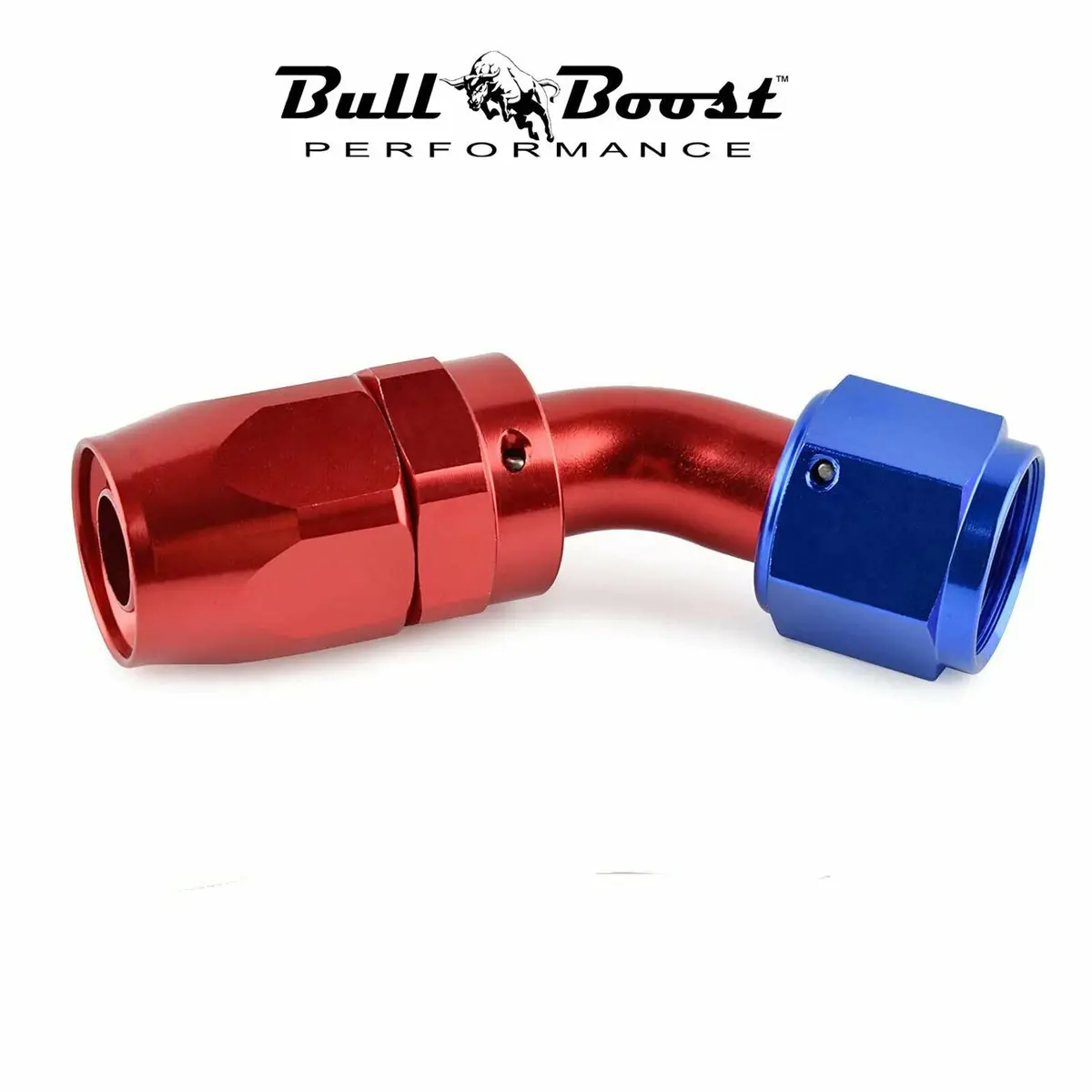 8 An 90 Degree Billet Swivel Seal Braided Steel Hose End Fitting Oil/Fuel/Water 1