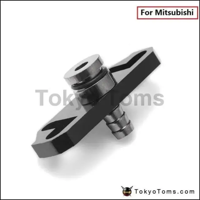 1Pc Black Turbo Fuel Rail Delivery Regulator Adapter For Sard Regulator Fit Mitsubishi 1