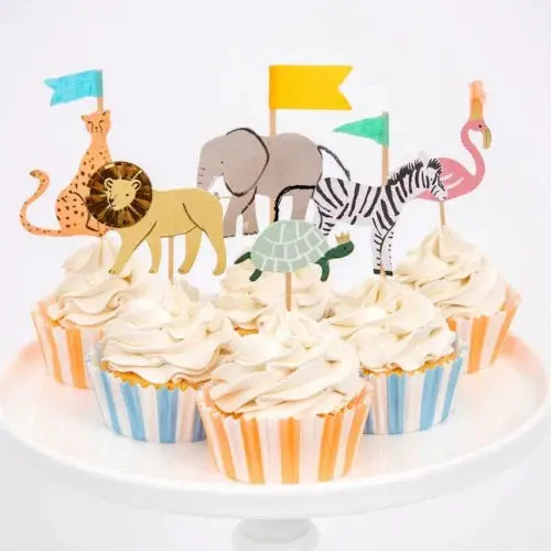 Safari Animals Cupcake Kit 1