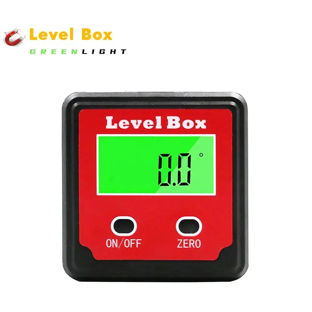2-Key Digital Angle Finder, Horizontal Inclinometer Level Box Measuring Device 1