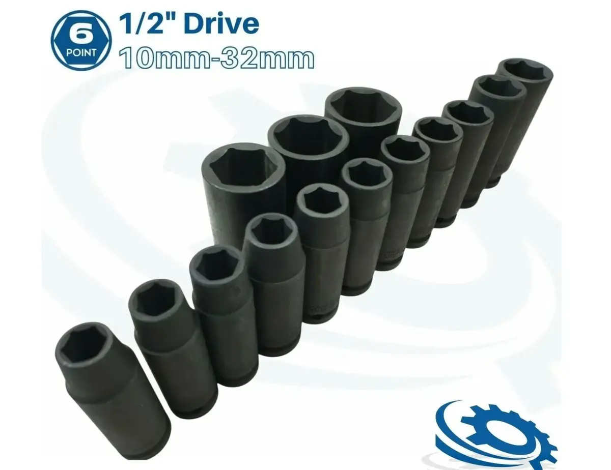 Blue Point 1/2 Metric Impact Deep Sockets 10Mm-32Mm 1