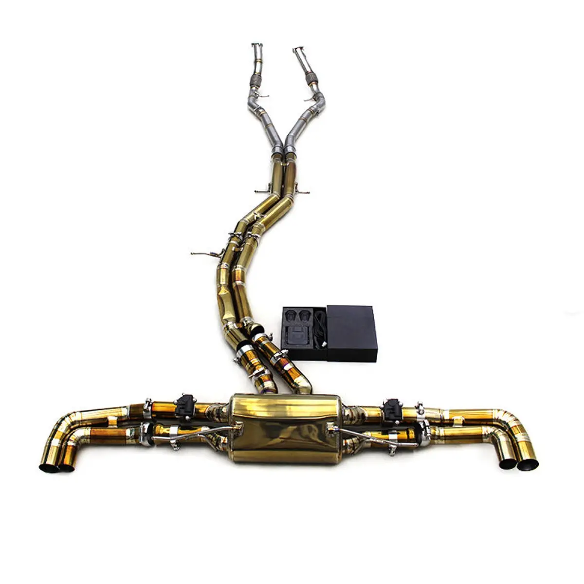 Titanium Valved Catback Exhaust System For Audi Q8 Rsq8 4.0T 1