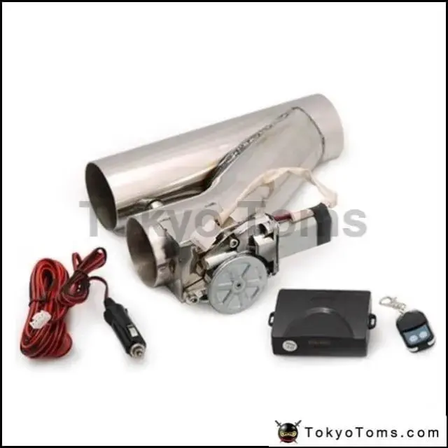 2.25" Stainless Steel Motorized Electric Exhaust Cutoff Bypass Valve Cutout+Remote For Vw Golf Gti Mk2 1