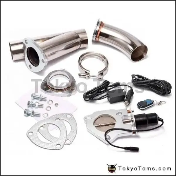 2.5 Inch Exhaust Cutout Electric Dump Y-Pipe Catback Cat Back Turbo Bypass Steel For Bmw E46 1