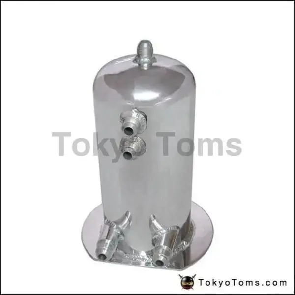 2.5 Liter Alloy Polished Aluminum Swirl Pot An8 In An10 Out Dome Fuel Surge Tank 1