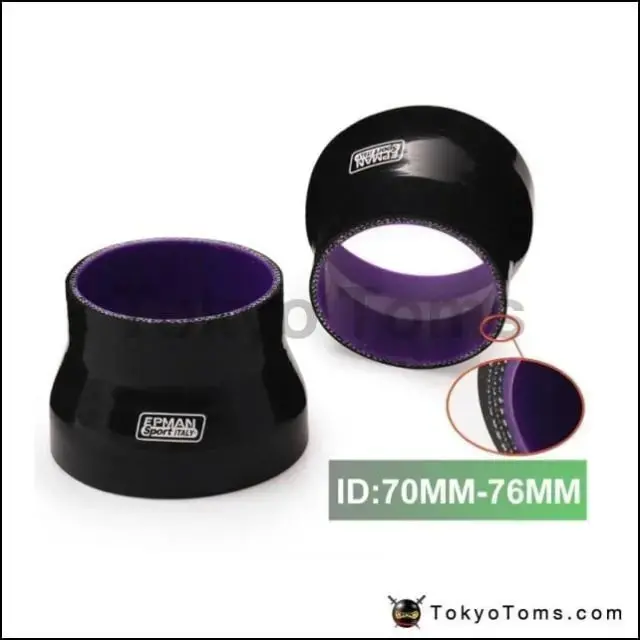 2.75"-3"70Mm-76Mm Turbo Intercooler Pipe 4-Ply Silicone Transition Coupler Hose Reducer For Bmw Mini Cooper 1