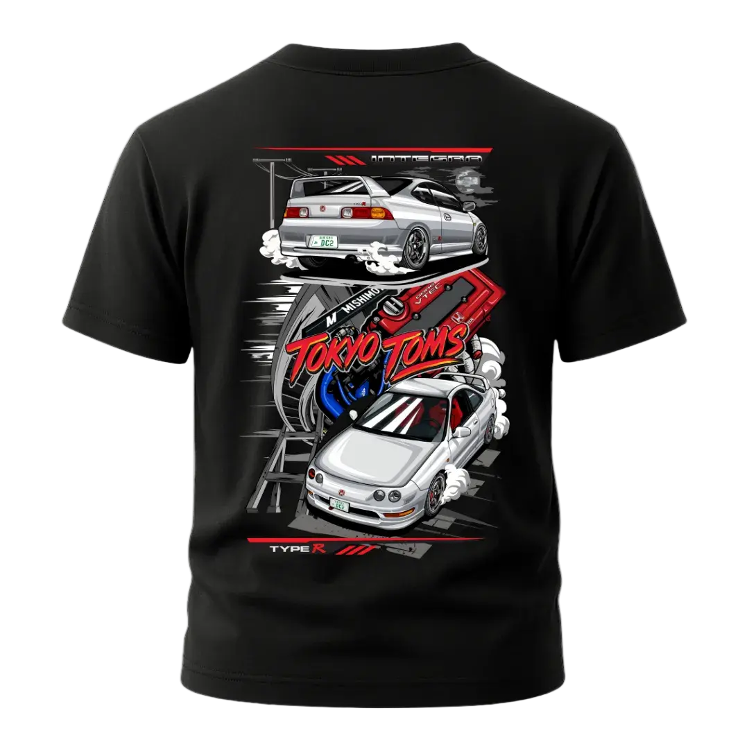 Vintage-inspired Honda Integra DC2 Type R T-Shirt