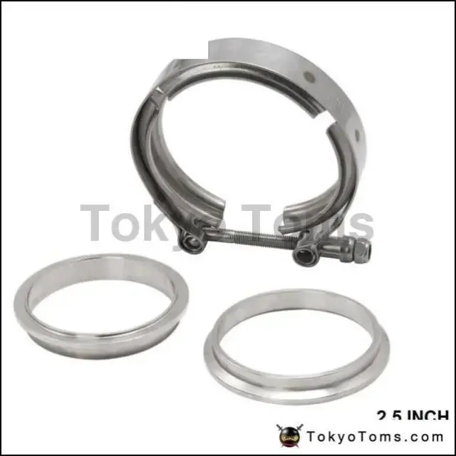 2013 2.5" V-Band Clamp Fit All Style Exhaust System 1