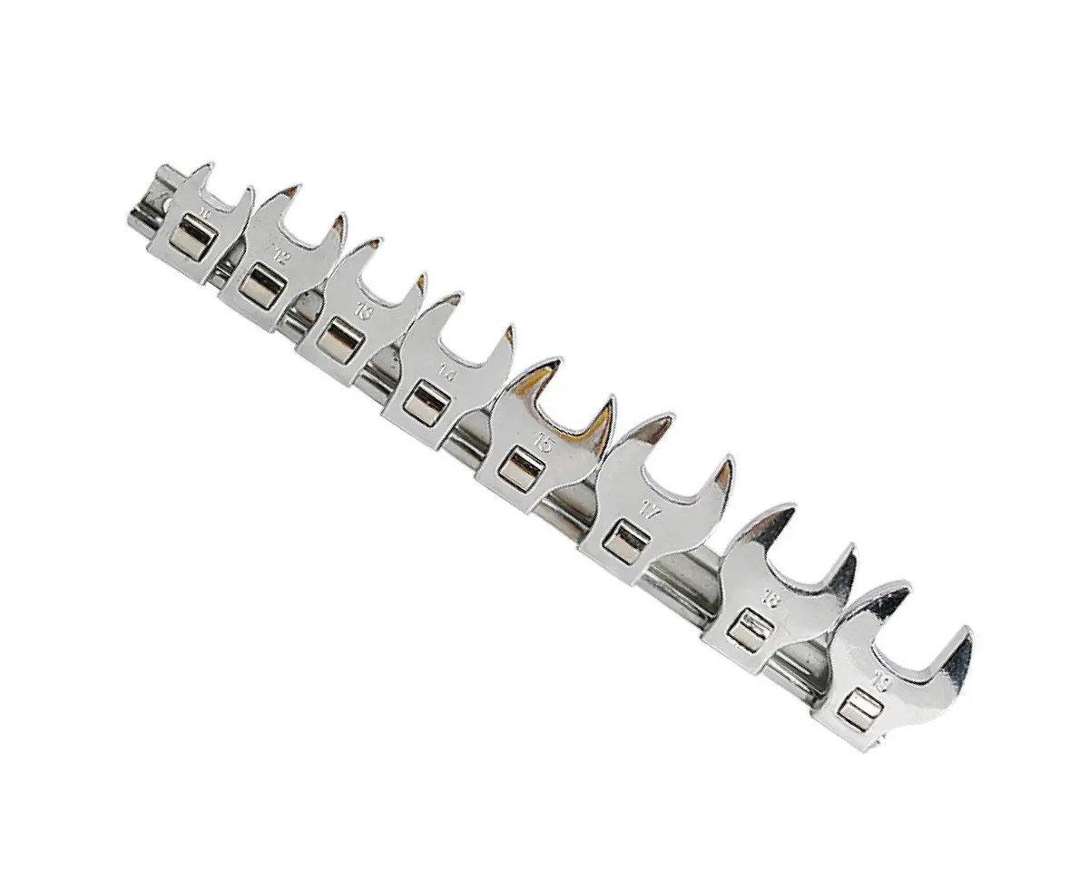 Crow's Foot Open End Spanner Set 8Pc 3/8" Sq Drive Metric 1