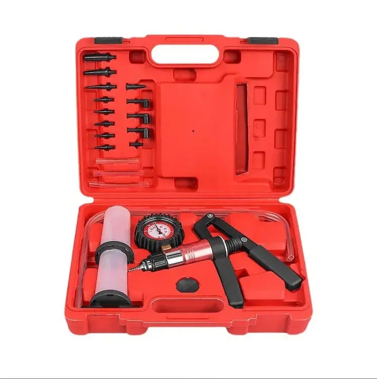 21Pc Hand Held Vacuum Pump And Brake Bleeding Kit 1