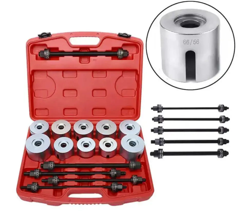 27 Pcs Universal Press & Pull Sleeve Kit Bushes Bearings Removal, Install Tool Kit 1